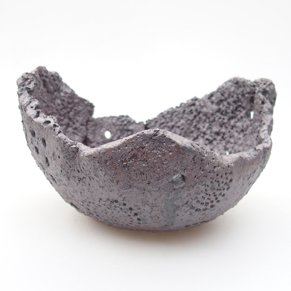 Ceramic Shell 14 x 12,5 x 8 cm, color: metal