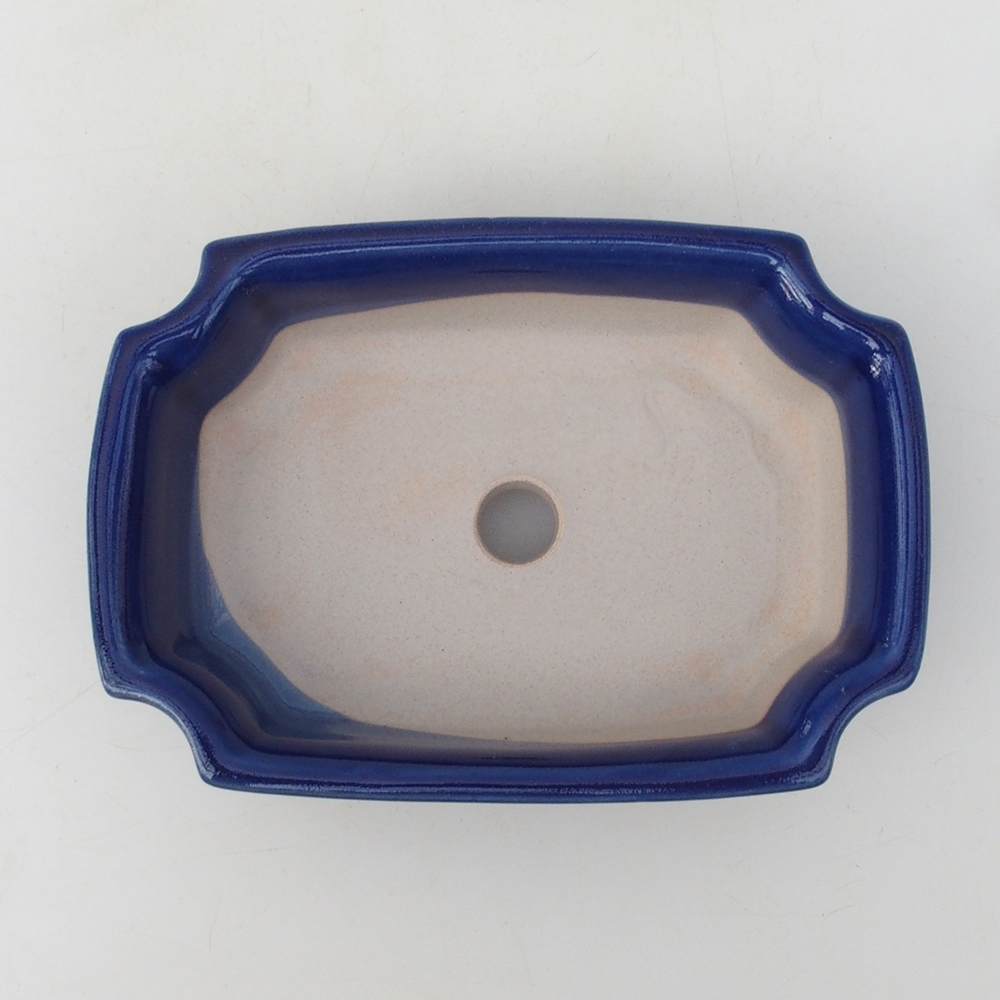 Bonsai bowl H03 - 16.5 x 12 x 4.5 cm. - blue