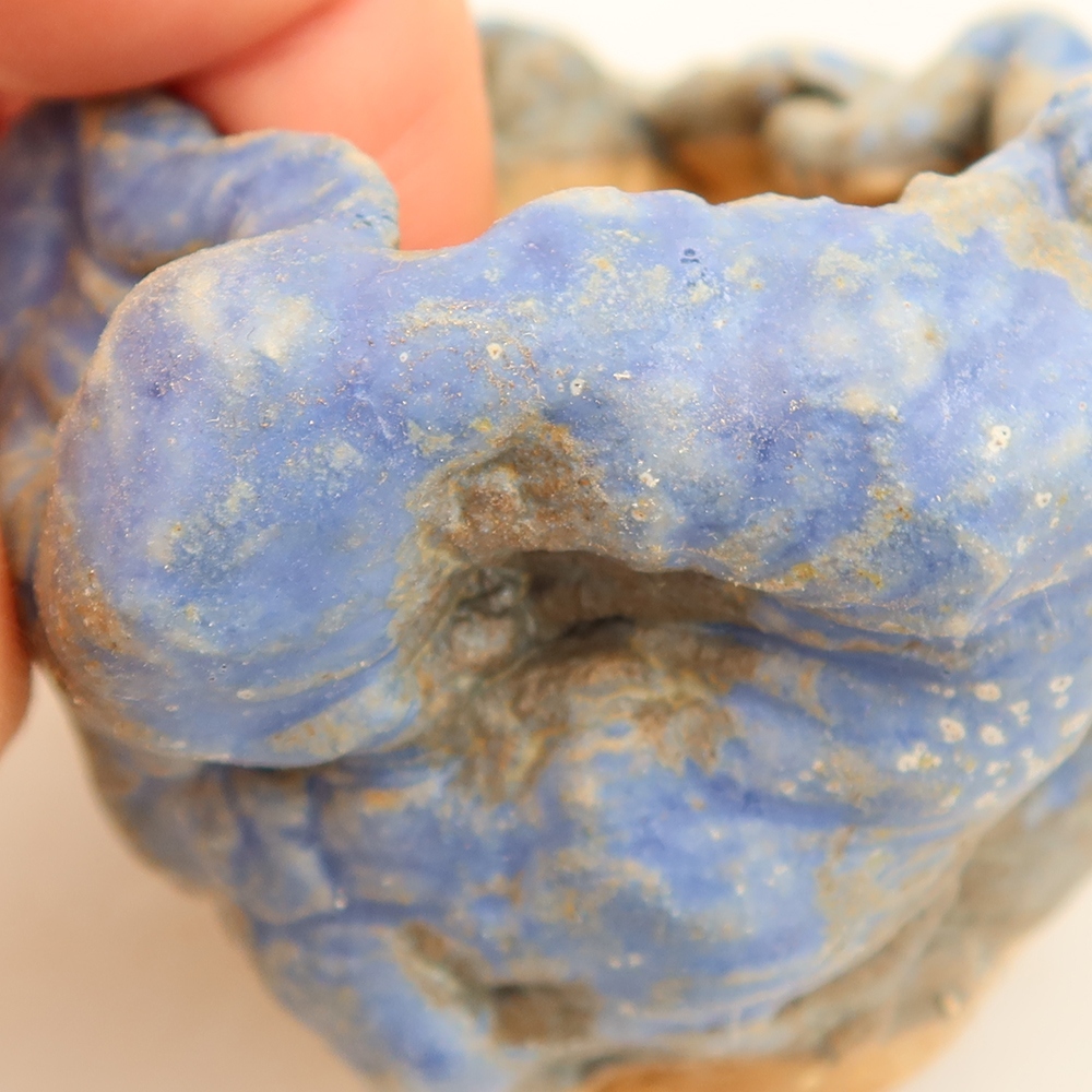 Ceramic Eggshell  5 x 4 x 5 cm, blue