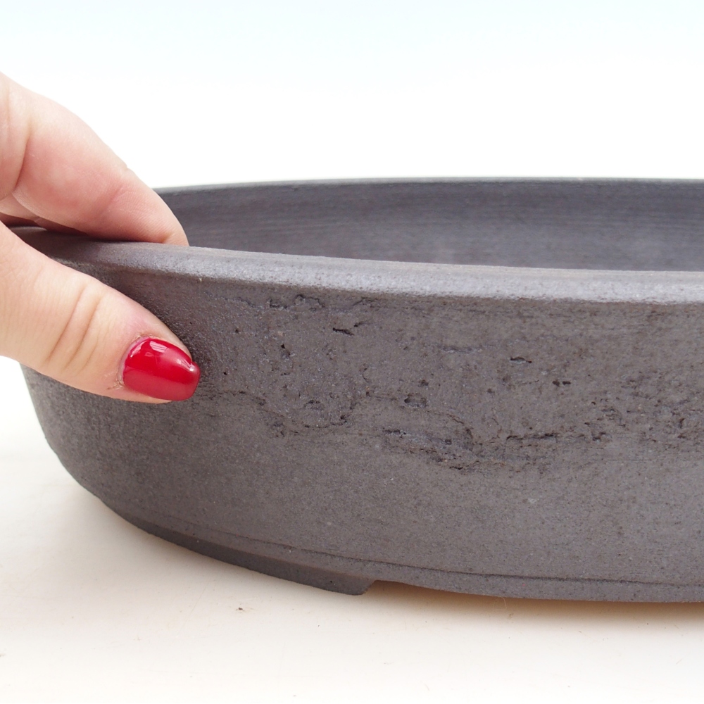 Bonsai bowl 32,5 x 25,5 x 7 cm , colour brown