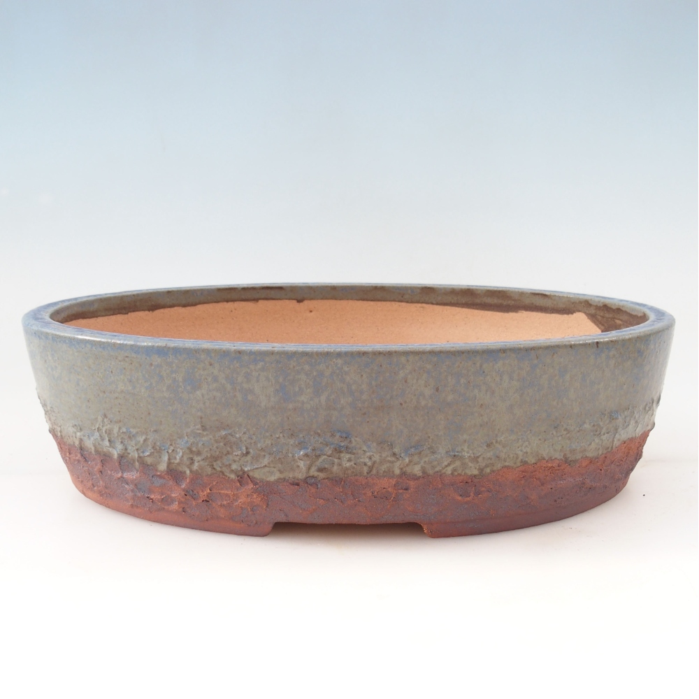 Bonsai bowl 32,5 x 25,5 x 8,5 cm , colour blue