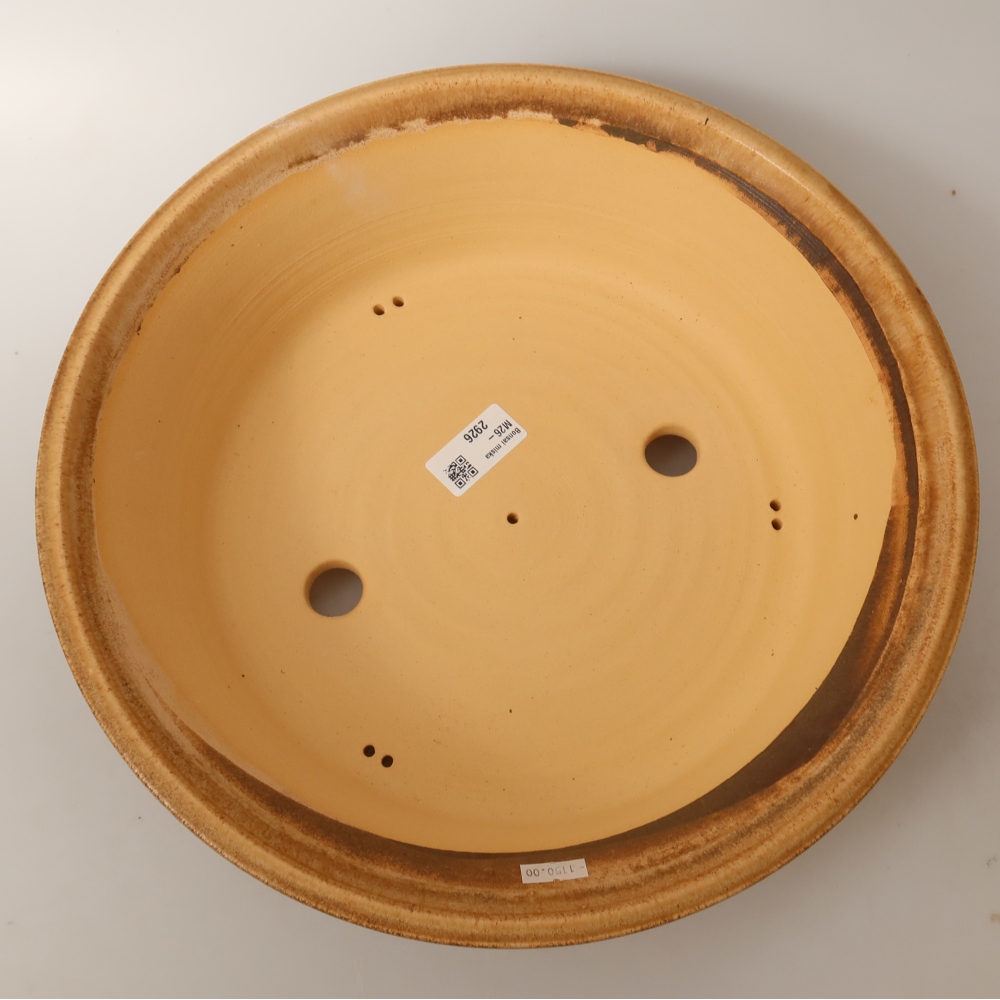 Ceramic bonsai pot, 33 x 33 x 9 cm, brown - IN-STORE PICKUP ONLY or pallet shipping
