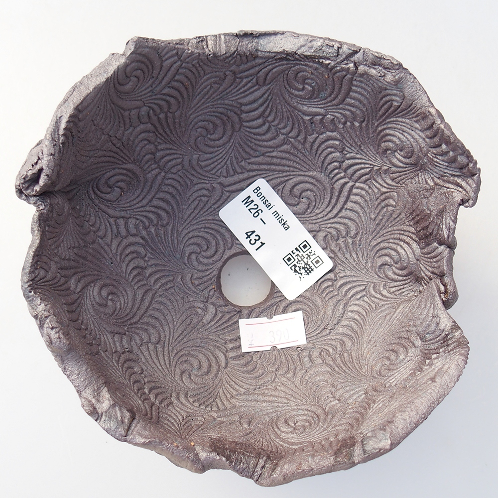 Ceramic Shell 13,5 x 13 x 7 cm , metallic colour