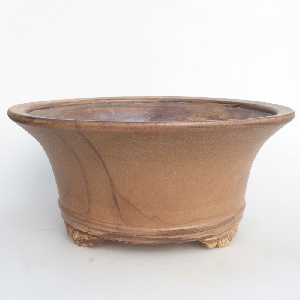 Ceramic bonsai bowl 31,5 x 31,5 x 14 cm, pink