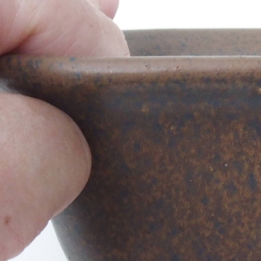 Bonsai bowl H37 - 14.5 x 13 x 6.5 cm. - green