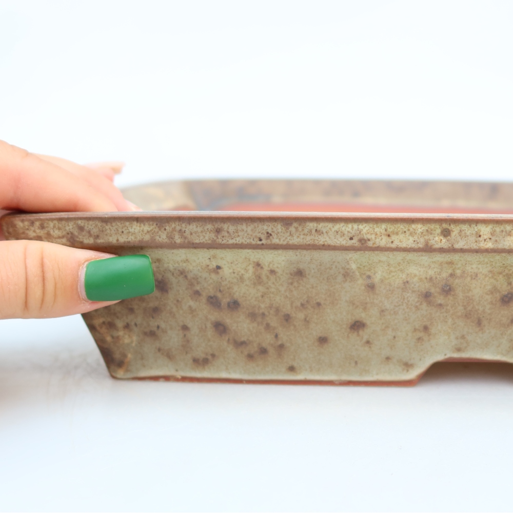 Ceramic Bowl  26 x 19.5 x 5.5 cm, beige