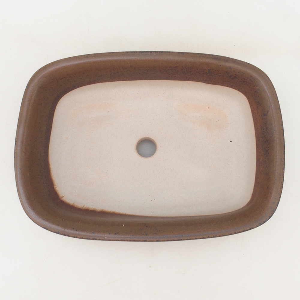Bonsai bowl H02 - 19 x 13 x 5 cm. - brown