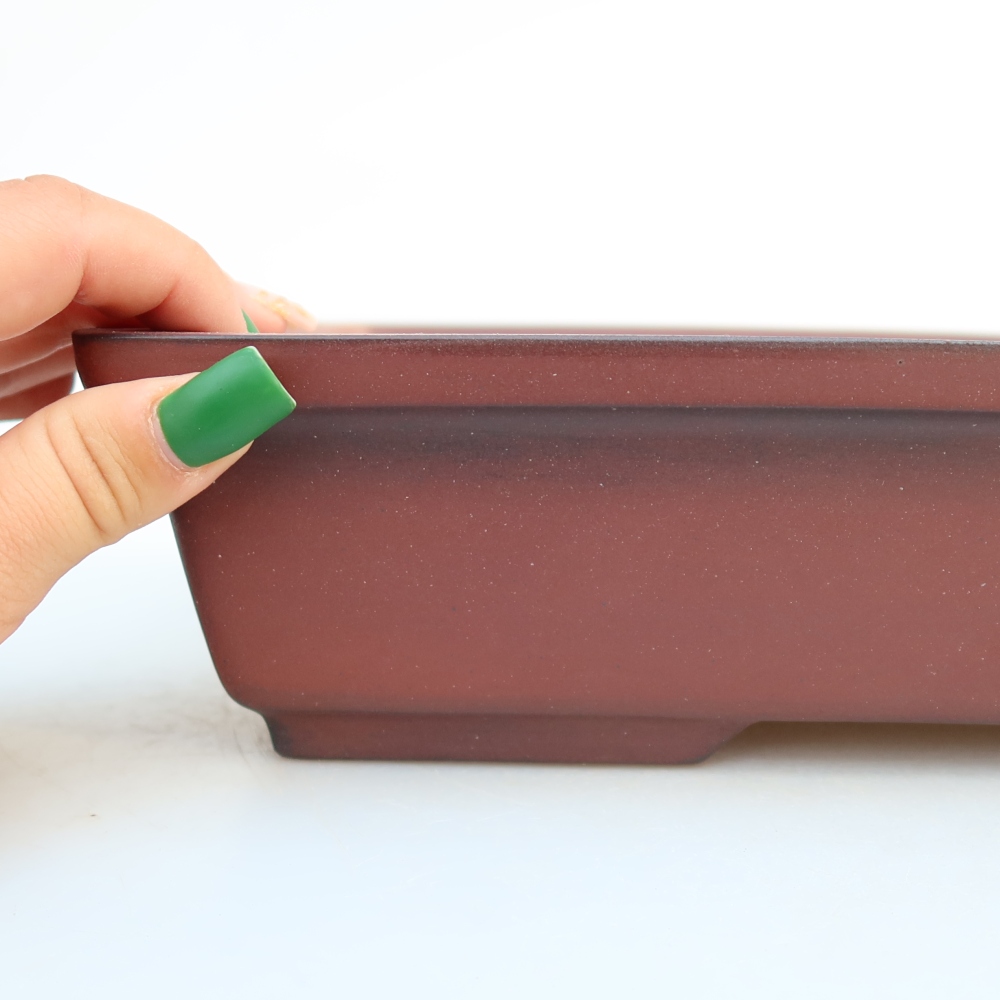 Ceramic Bowl  25.5 x 19 x 7 cm, brick red