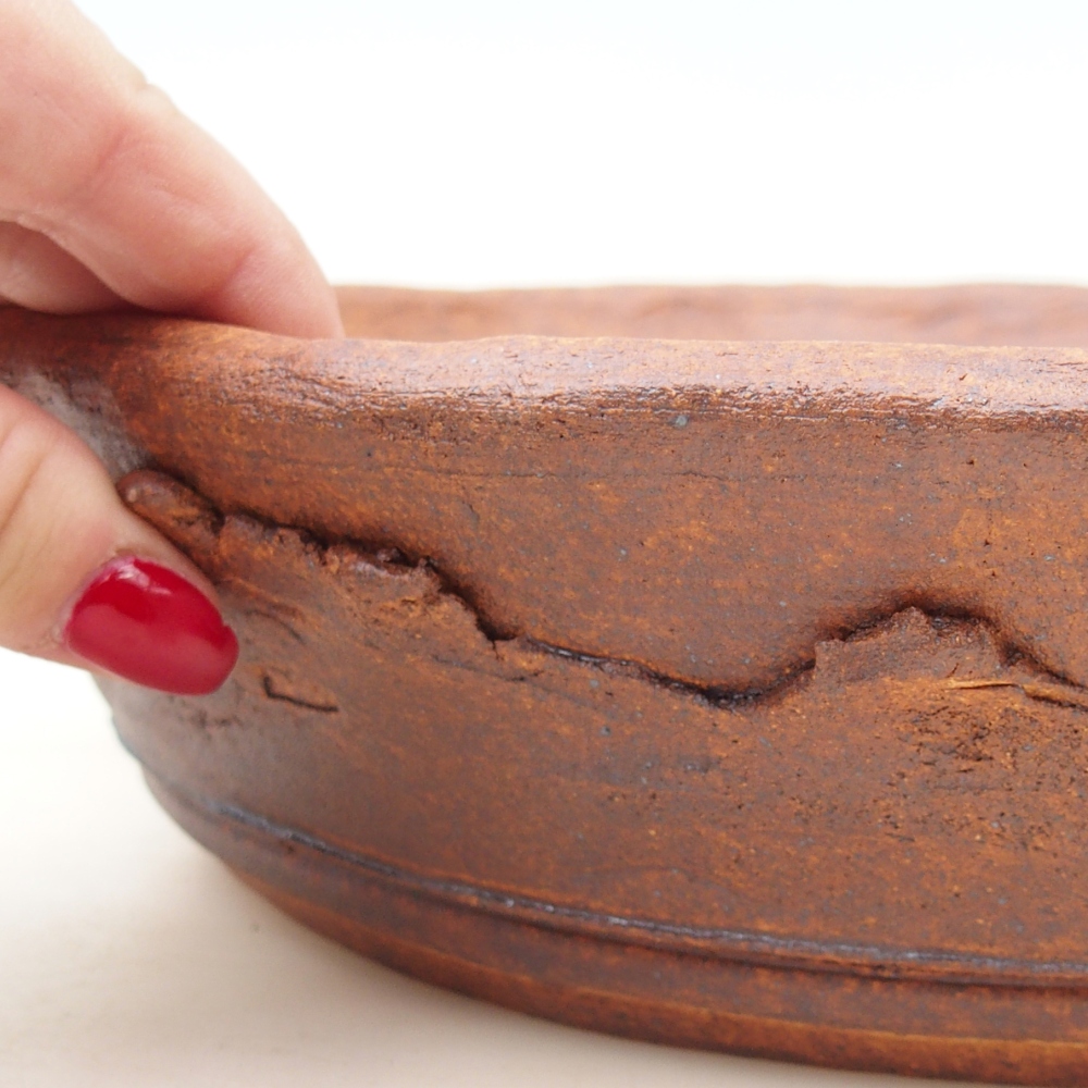 Bonsai bowl 31 x 31 x 7 cm , colour brown