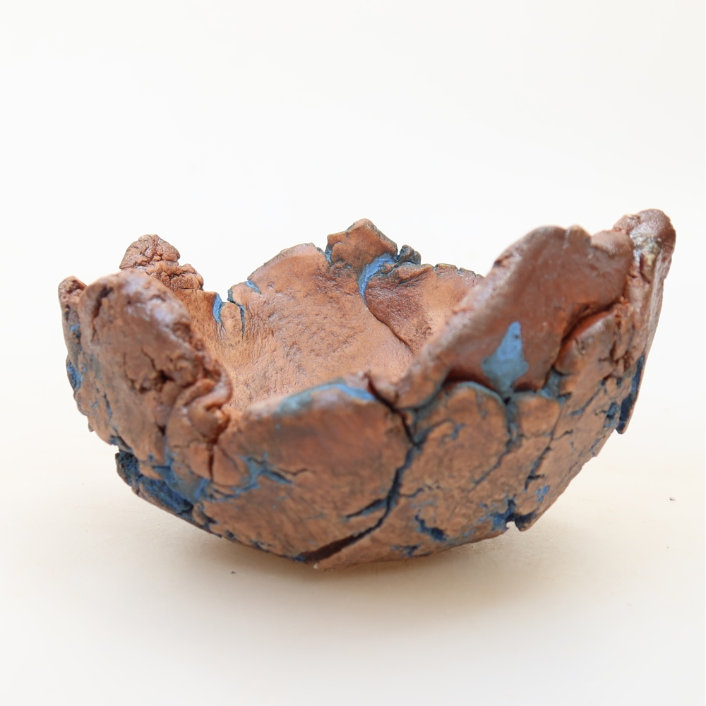 Ceramic Shell 9 x 9 x 5,5 cm , colour blue