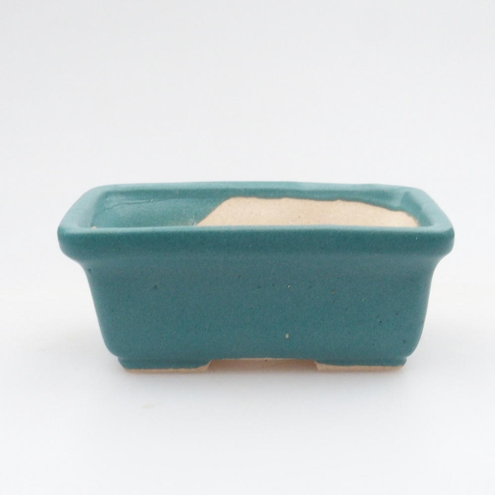 Ceramic bonsai bowl 6,5 x 4 x 2,5 cm, color blue