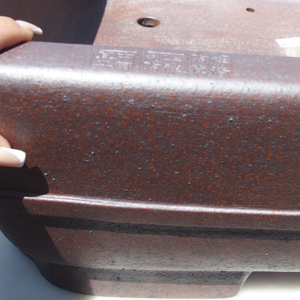 Bowl 71 x 58 x 21 cm brown - PERSONAL COLLECTION OR PALLET TRANSPORT ONLY