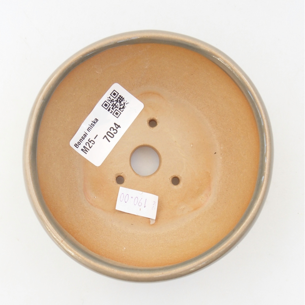 Ceramic bonsai bowl 10 x 10 x 5 cm, grey