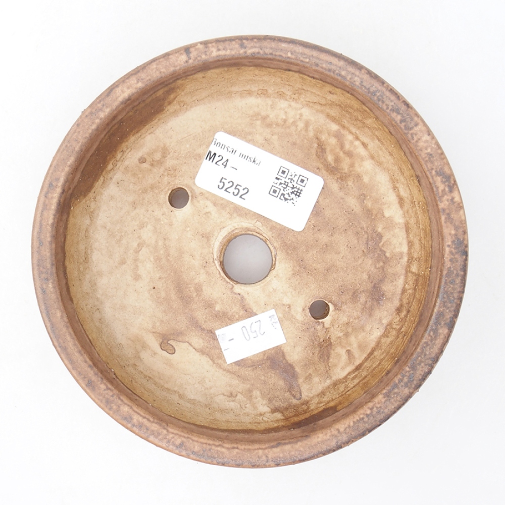 Ceramic bonsai bowl 13,5 x 13,5 x 4 cm, color pink