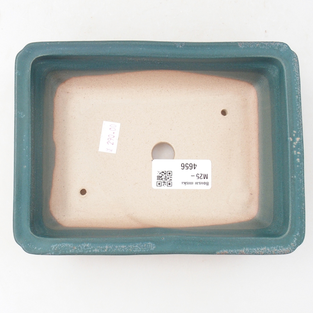 Ceramic bonsai bowl 17,5 x 13 x 4 cm, color blue