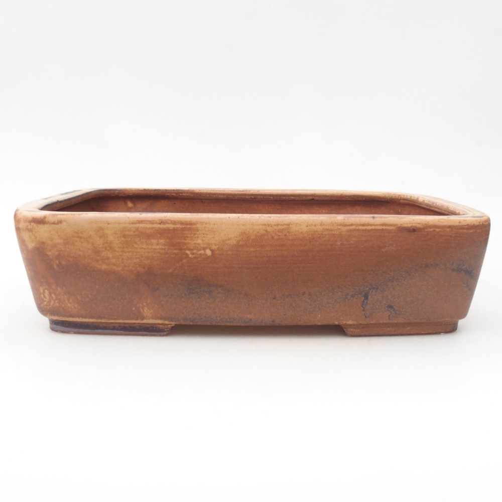 Ceramic bonsai bowl 26,5 x 20 x 6,5 cm, pink