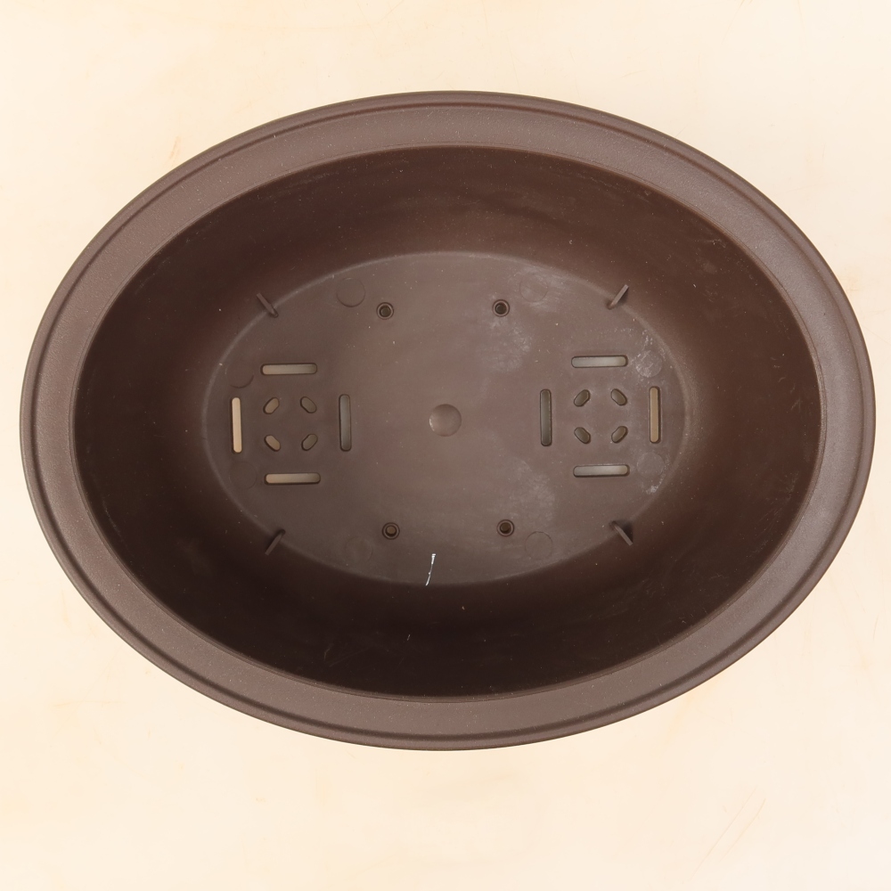 MP-28 Brown Plastic Bonsai Pot - 24.5 x 19 x 9 cm