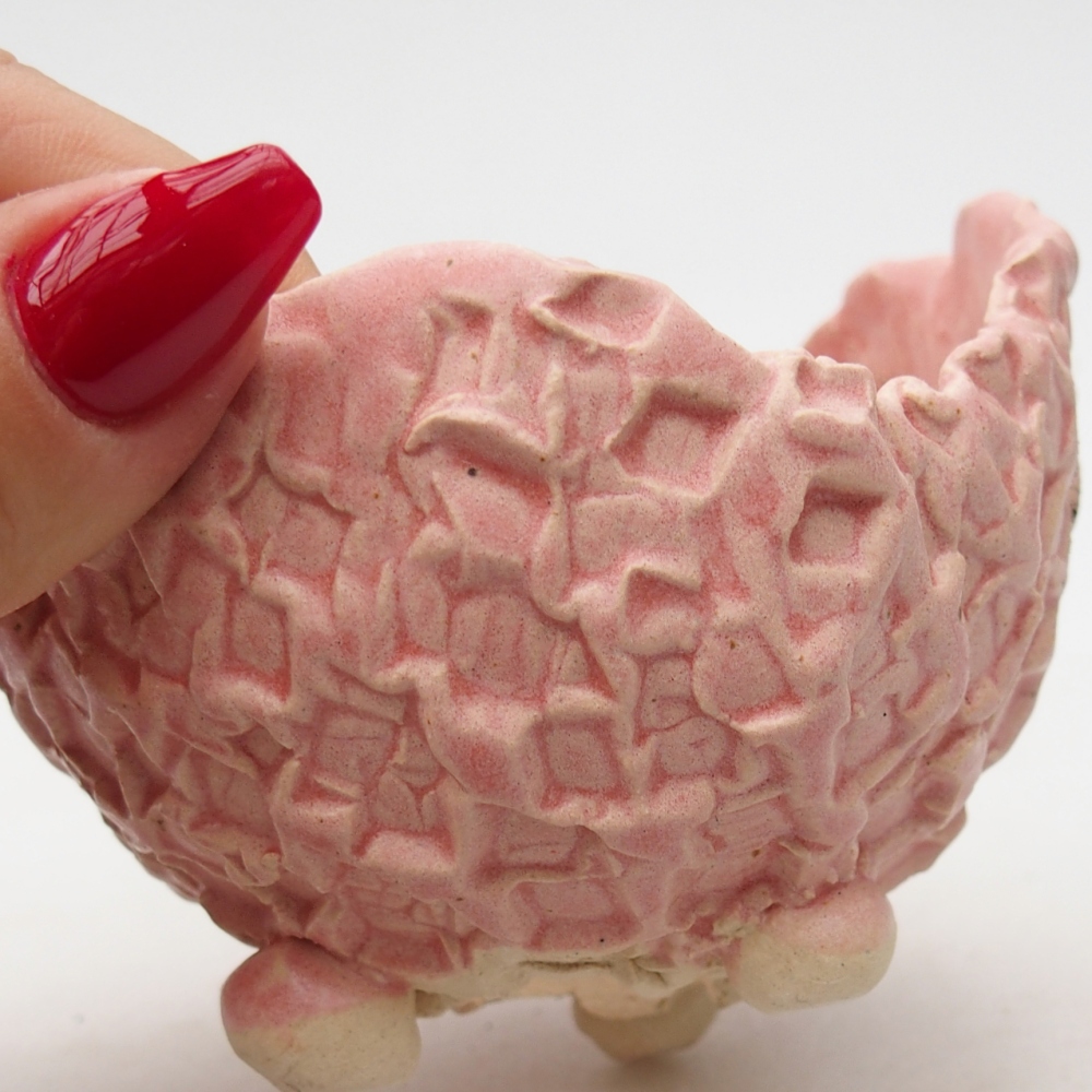 Ceramic Shell 8,5 x 8 x 7,5 cm , colour pink