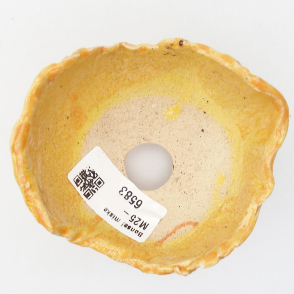 Ceramic Shell 9 x 8 x 6 cm , yellow