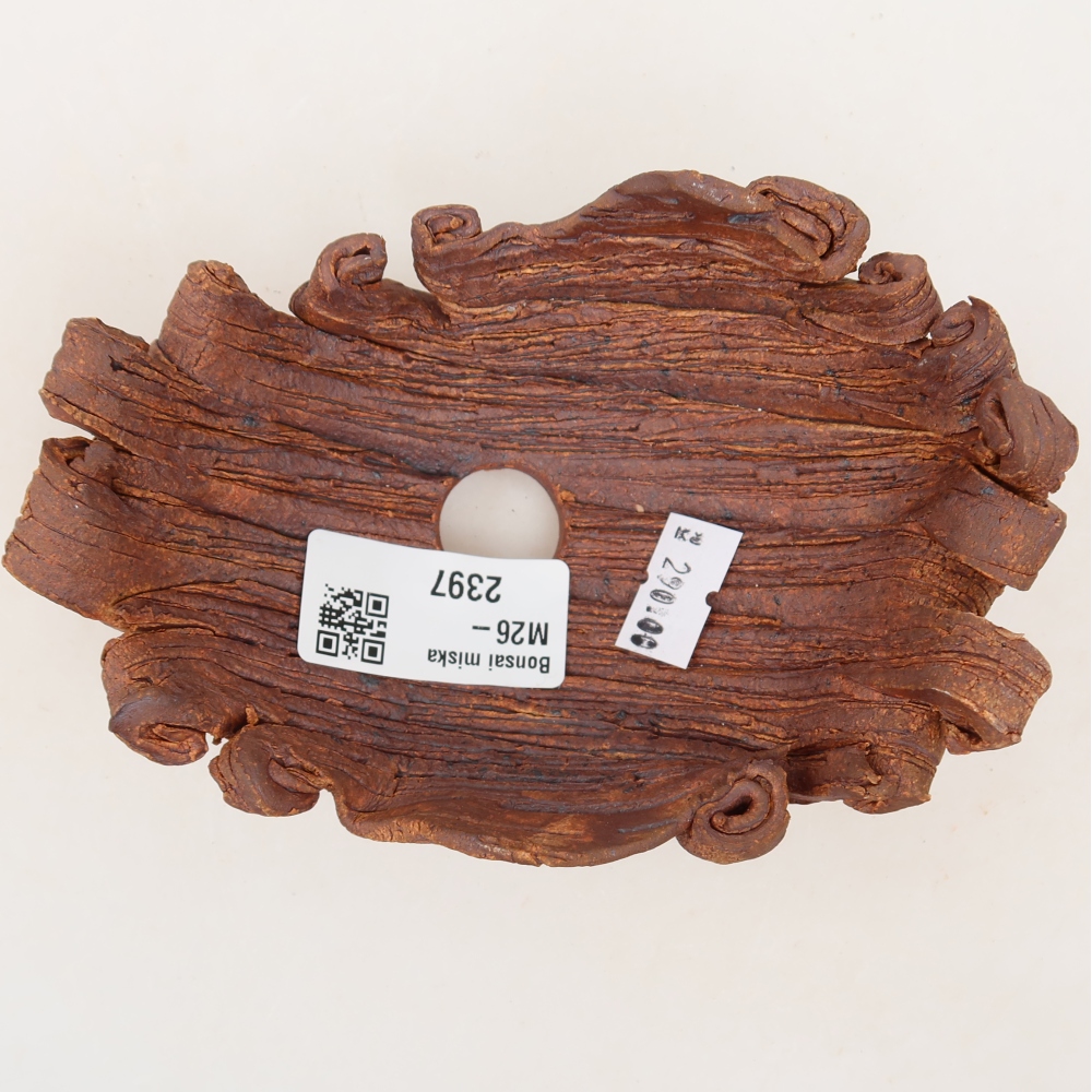 Ceramic Shell  13 x 9 x 6 cm, brown