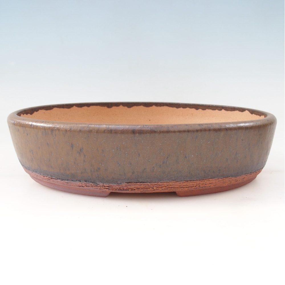 Bonsai bowl 32 x 25 x 8 cm , colour brown