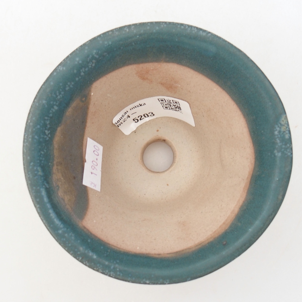 Ceramic bonsai bowl 10,5 x 10,5 x 6,5 cm, color blue