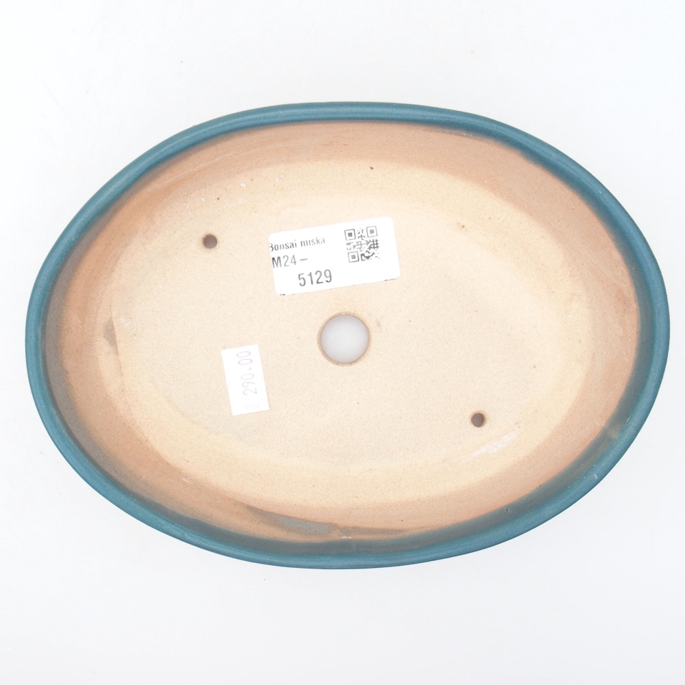 Ceramic bonsai bowl  18,5 x 13,5 x 4,5 cm, color blue