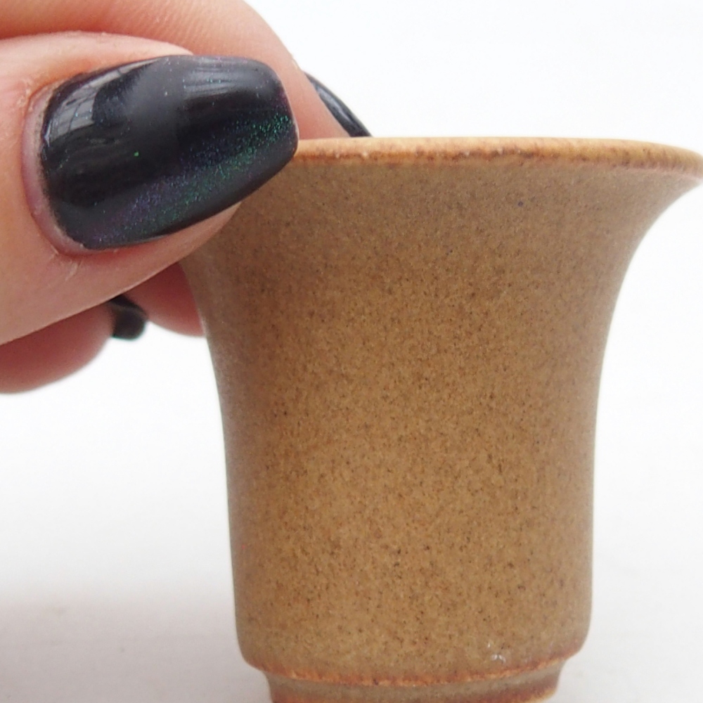 Mini bonsai bowl 4,5 x 4,5 x 4 cm, brown