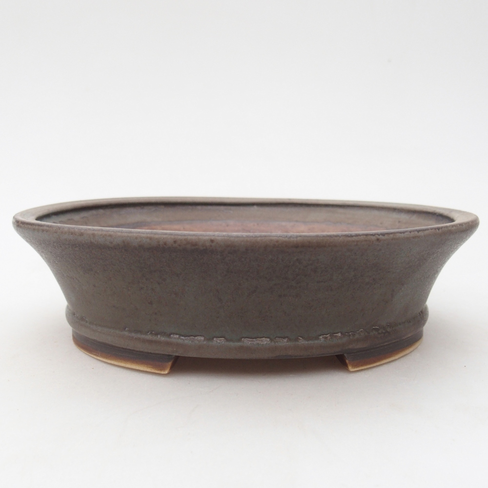 Ceramic bonsai bowl 17,5 x 16 x 5 cm, colour blue