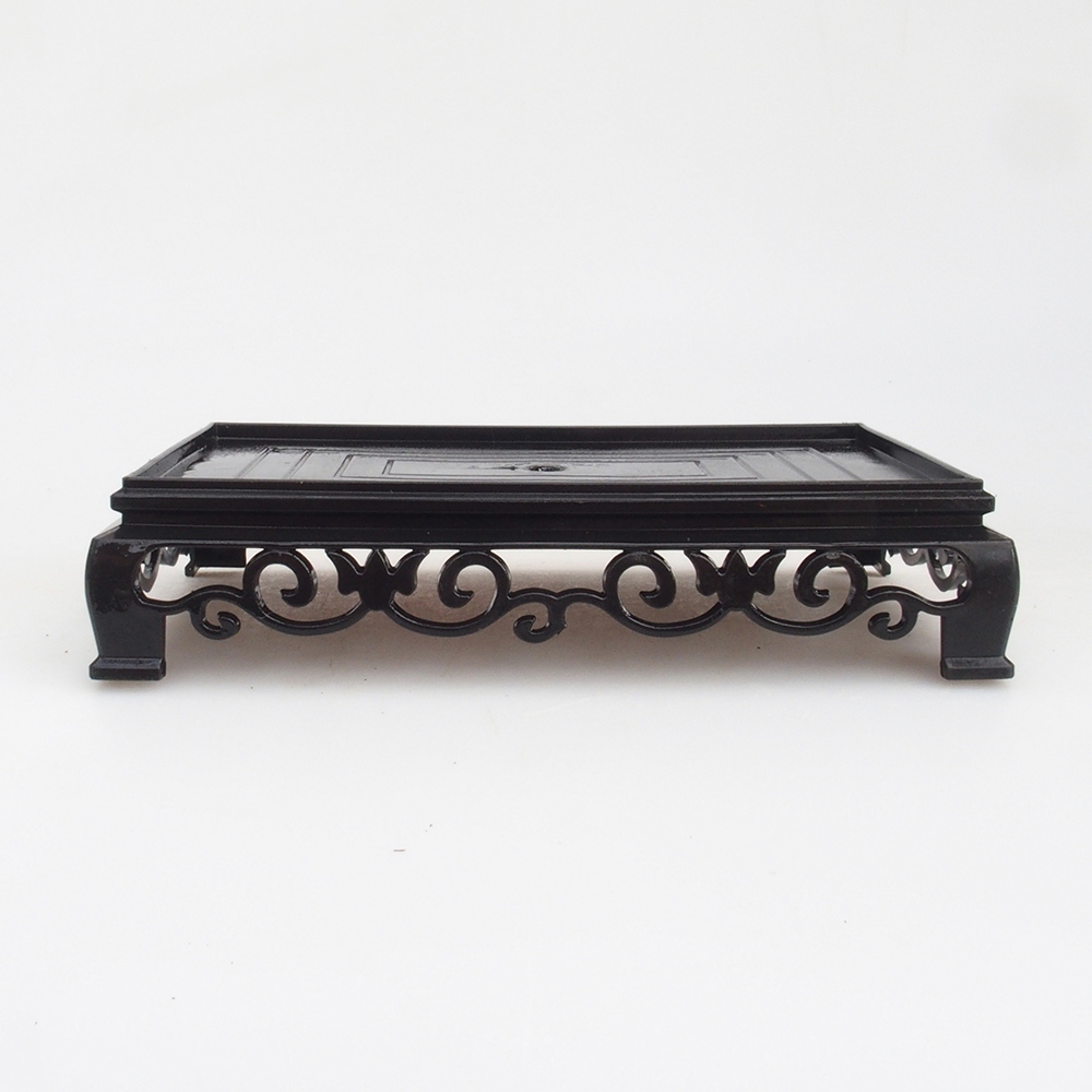 Bonsai table plastic rectangular 15,5 x 10 x 3  cm, color black