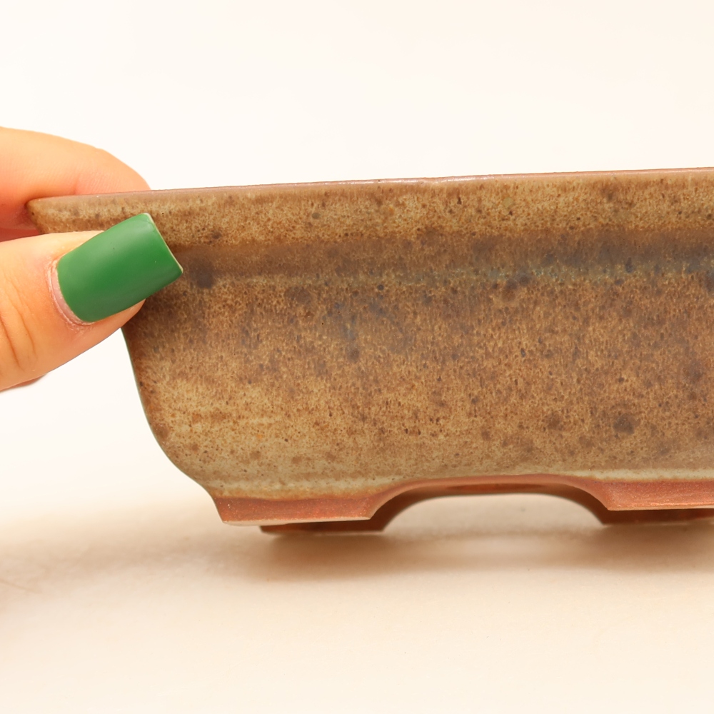 Ceramic Bowl  14.5 x 10 x 5 cm, brown