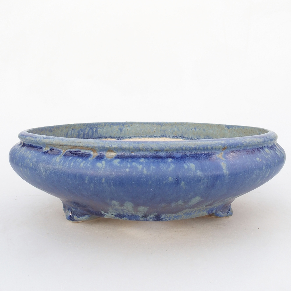 Ceramic bonsai bowl 25 x 25 x 7,5 cm, colour blue