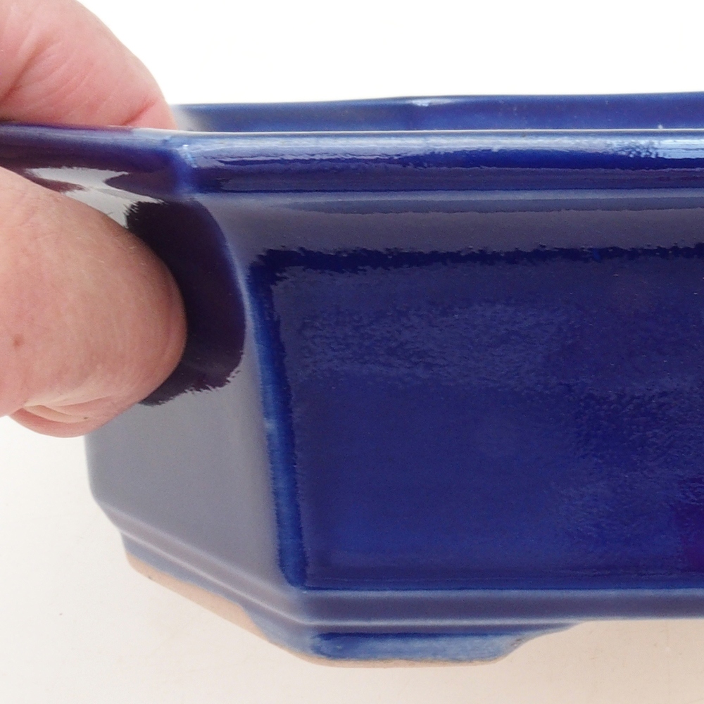 Bonsai bowl H14 - 17.5 x 17.5 x 6 - blue