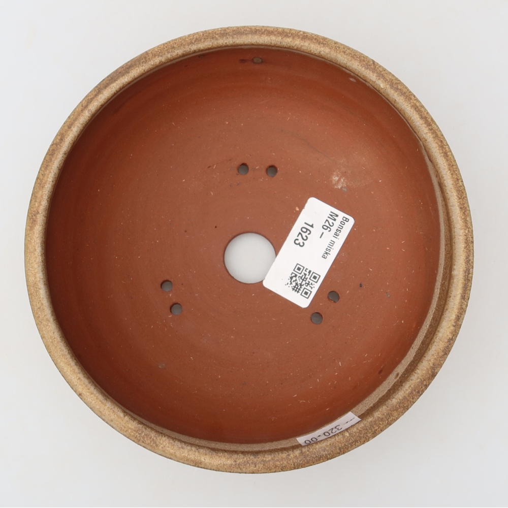 Ceramic bonsai bowl 15 x 15 x 5 cm, brown
