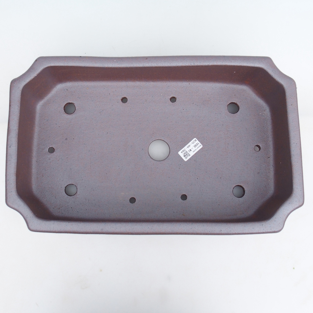 Ceramic bonsai bowl 44 x 27 x 13 cm , metal colour - PERSONAL COLLECTION ONLY or pallet transport