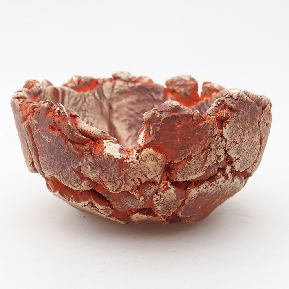 Ceramic Shell 11 x 11 x 6 cm , colour orange