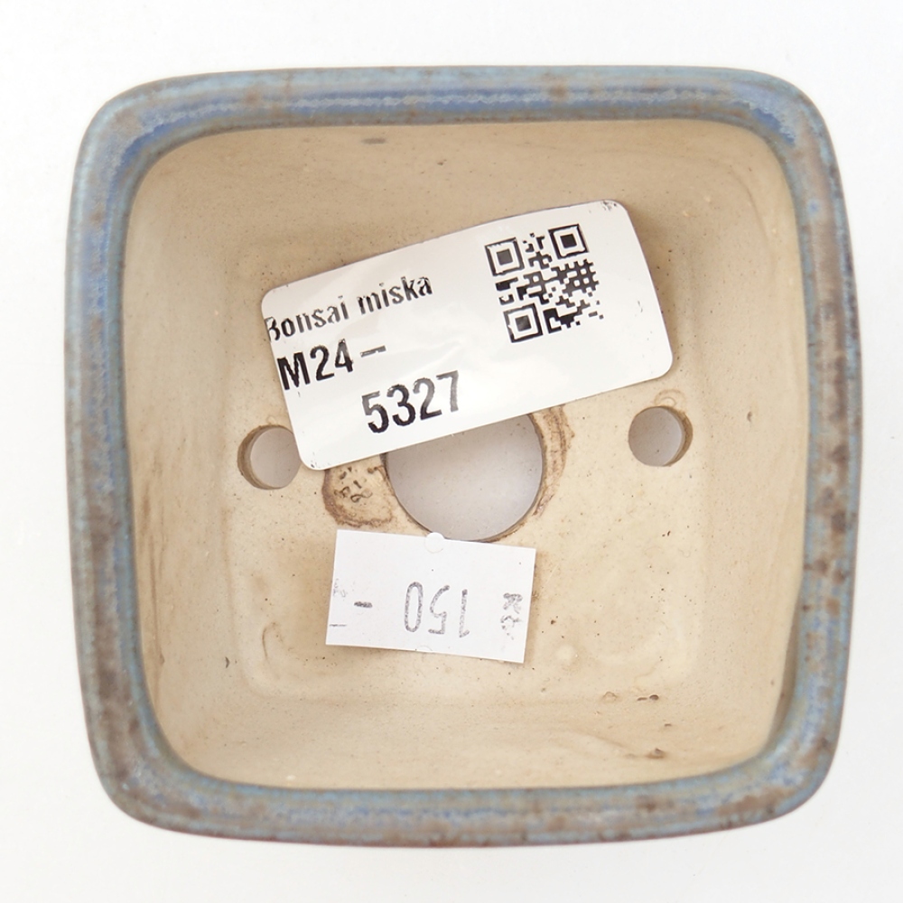 Ceramic bonsai bowl 6 x 6 x 4,5 cm, color blue