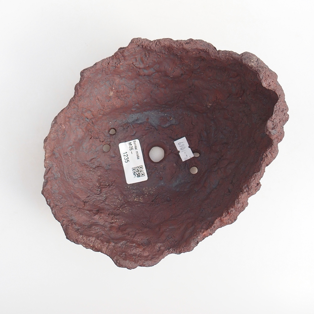 Ceramic shell 19 x 15 x 14 cm , colour brown