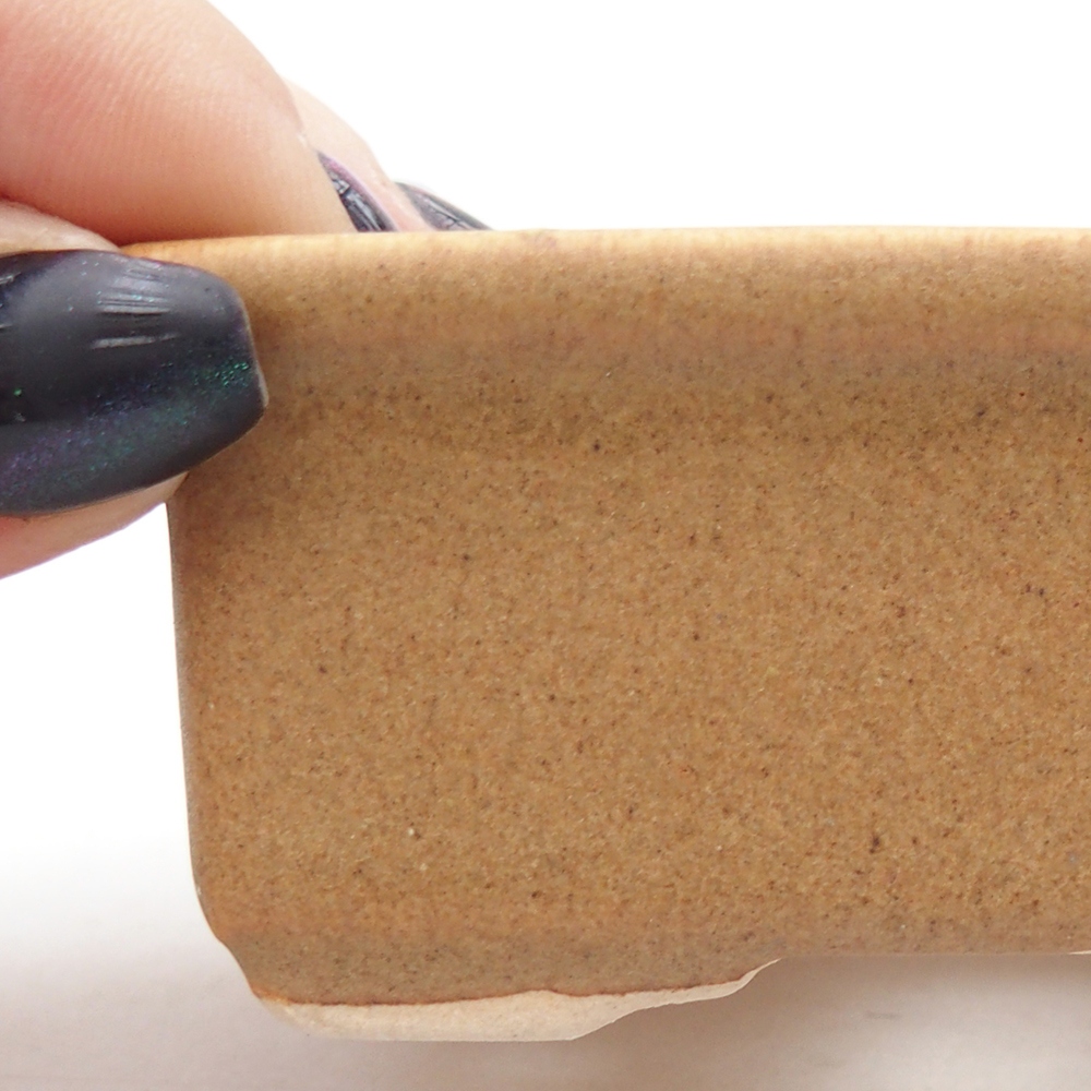 Mini bonsai bowl 8 x 6,5 x 3,5 cm, brown