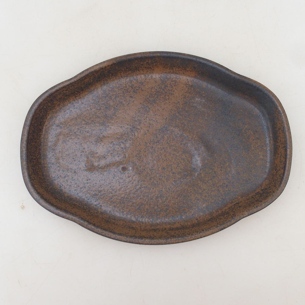 Bonsai bowl + saucer H75 - brown