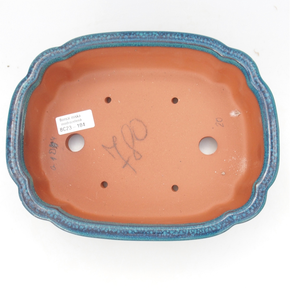 Bowl 26 x 21 x 6,5 cm blue-green