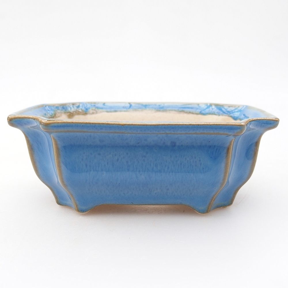 Mini bonsai bowl 9 x 6,5 x 3,5 cm, colour blue