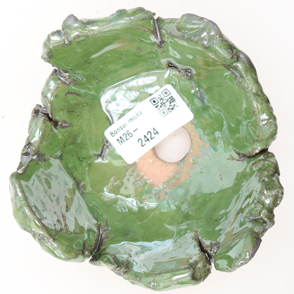 Ceramic Shell  12 x 11 x 6.5 cm, green