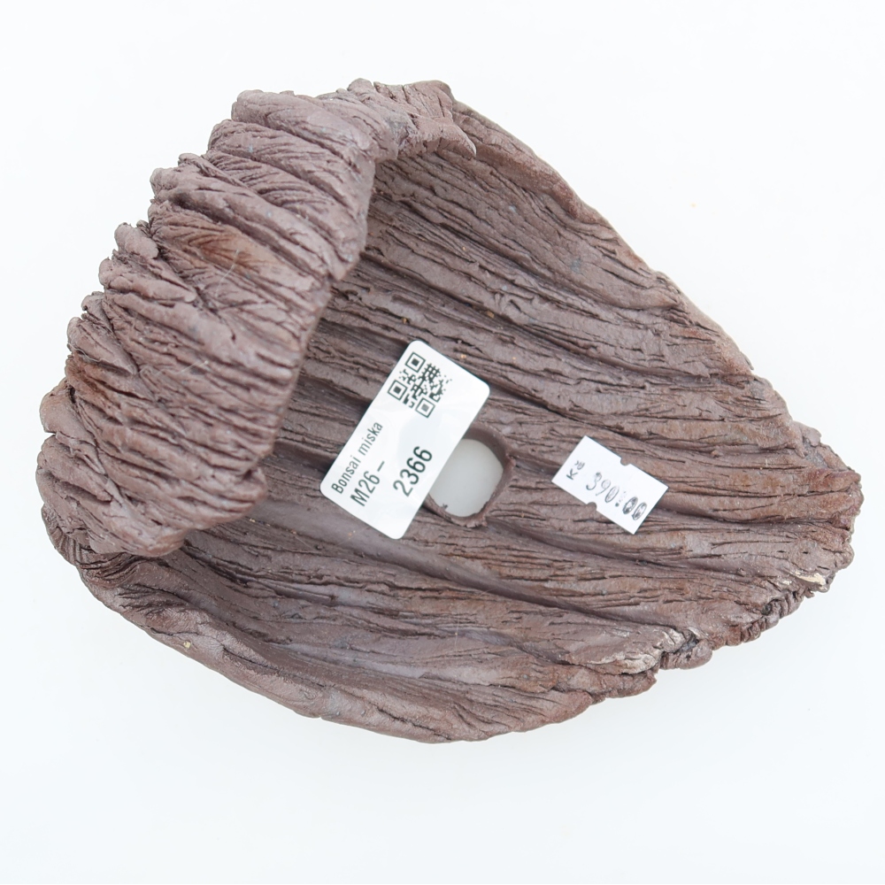 Ceramic Shell  13.5 x 12.5 x 14 cm, brown