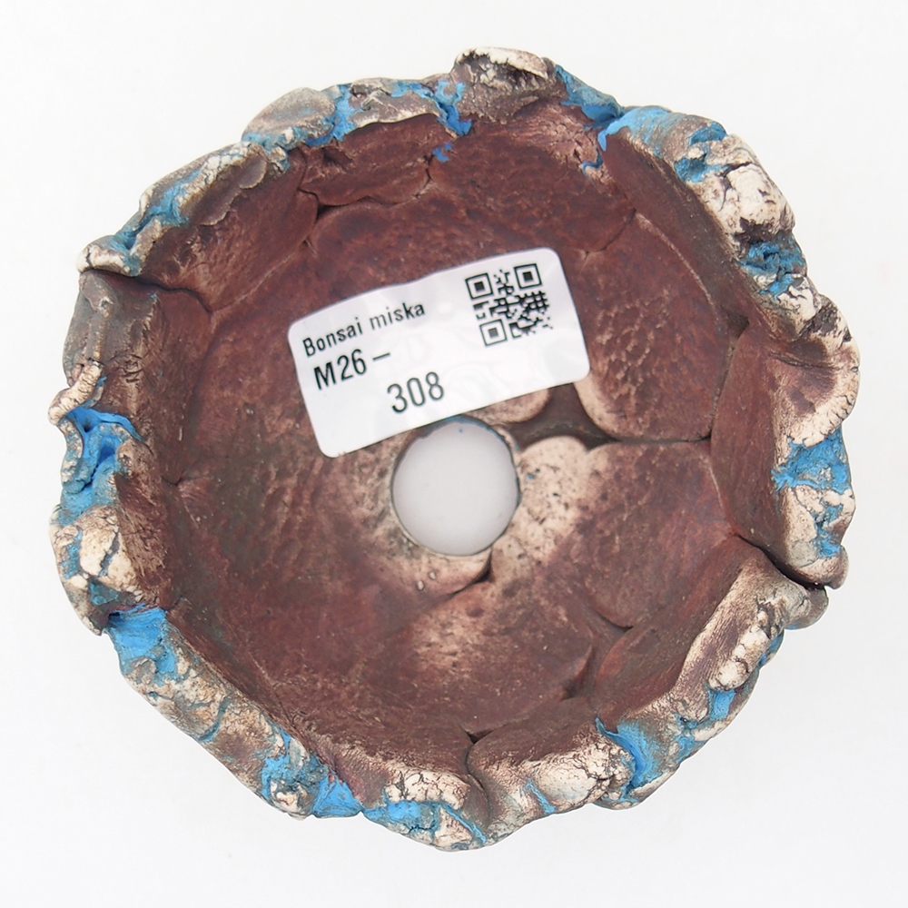 Ceramic Shell 9 x 9 x 7 cm , colour blue