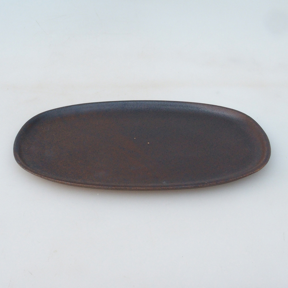 Ceramic bowl H15 -25 x 15 x 1 cm - brown
