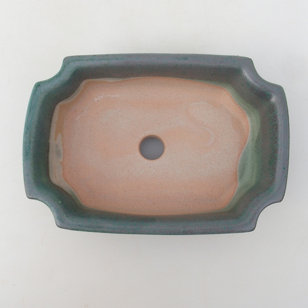 Bonsai bowl H17 - 15 x 10 x 4 cm. - green