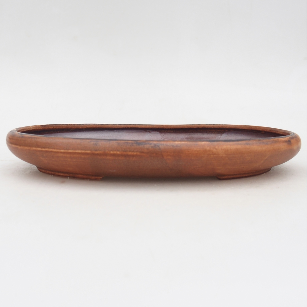 Ceramic bonsai bowl 22 x 17 x 3 cm, pink