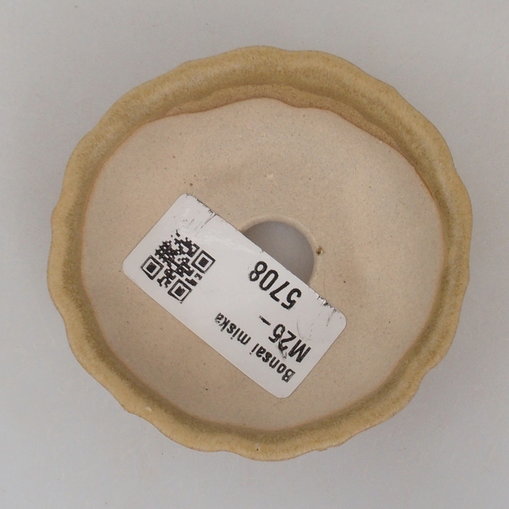 Mini bonsai bowl 7 x 7 x 2 cm, color brown