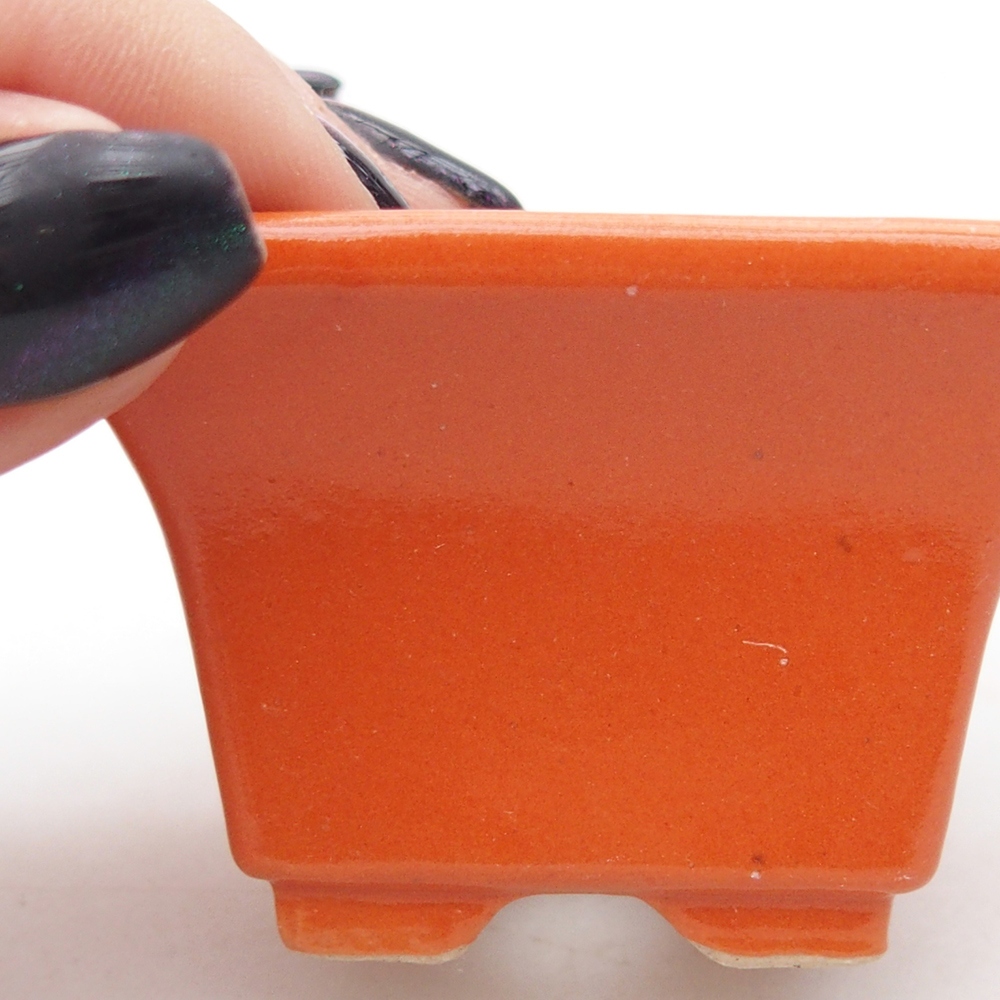 Mini bonsai bowl 5,5 x 5,5 x 3 cm, orange